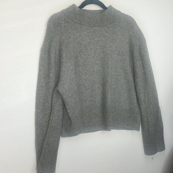 J.CREW CHUNKY CREW NECK‎ ALPACA MERINO WOOL BLEND SWEATER SIZE L - Picture 1 of 7